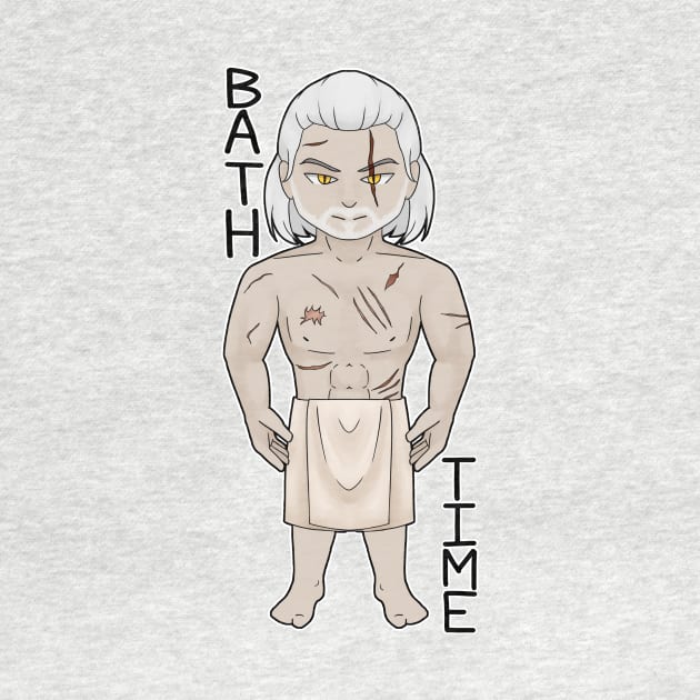 Bath Time with Geralt by mommymlya